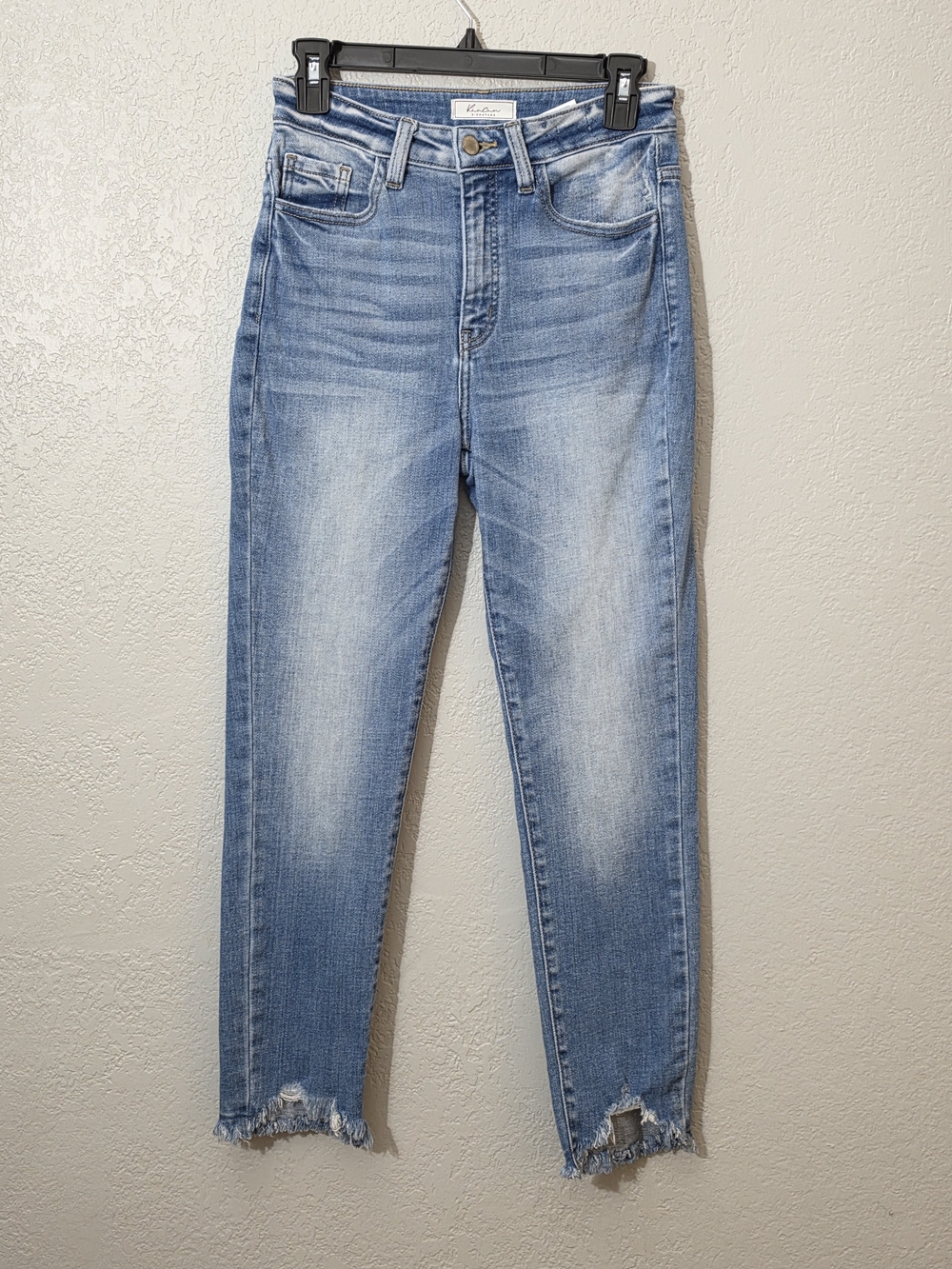 Kancan Signature Kurvy Ultra High Rise Ankle Skinny Jeans Womens 26 Distressed